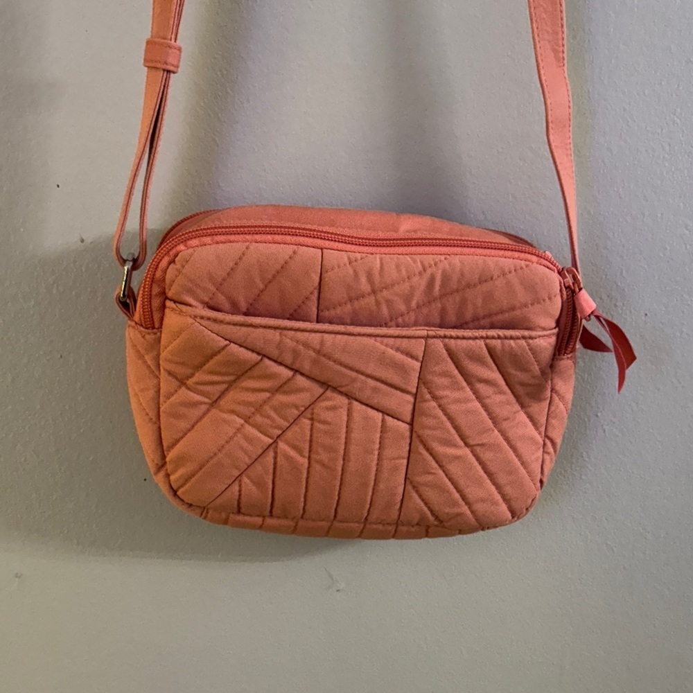 Vera Bradley Quilted Pink Crossbody Bag - Picture 7 of 9